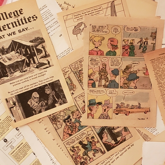 200+ piece vintage ephemera, junk journal supplies etc. - Picture 10 of 12